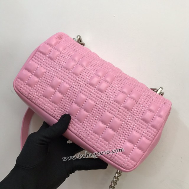 Burberry專門店新款羊皮小號TB蘿拉包 巴寶莉絎縫品牌格紋鏈條單肩挎背女包 yxb1538